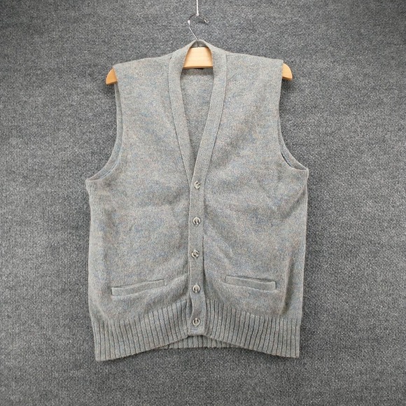 Robert Bruce Men's Knit Sweater Vest Multicolor Medium Sleeveless Wool Blend - Picture 2 of 15